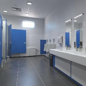 3D model Restroom Public